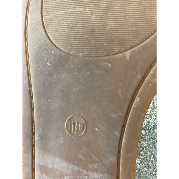 Torrid Silver Glitter Ballet Flats With Bow Embellishment - Size 11.5W - Picture 7 of 10